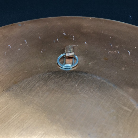 Vintage Copper Decorative Wall Plate Illuminated Paint Hand Etched Turkish Plate - Picture 3 of 7